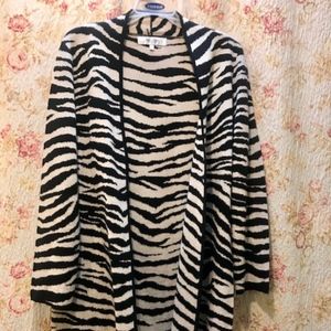 Knit Zebra Cardigan
